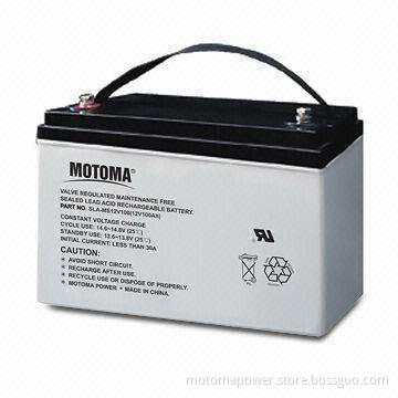 12V Solar Battery, Deep Cycle with 100mAh Capacity, High Rate Power and Maintenance-free Features